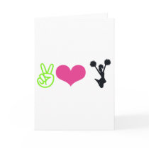 Peace Love Cheer Greeting Cards