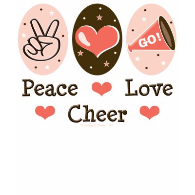 Peace Love Cheer Cheerleading Tank Top by CheerTeesGifts