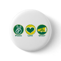 Peace Love Cheer Green/Yellow buttons