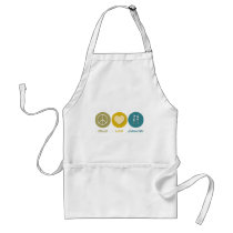 Peace Love Chemistry aprons