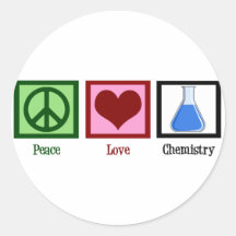 Peace Love Chemistry Stickers