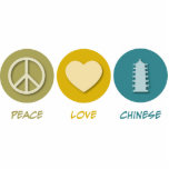 Peace Love Chinese Cut Outs