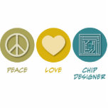 Peace Love Chip Designer Cut Out