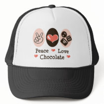 Peace Love Chocolate Hat