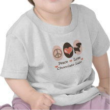 Peace Love Chocolate Labs Baby T-shirt