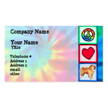 Peace, Love, Chow Chows Business Cards