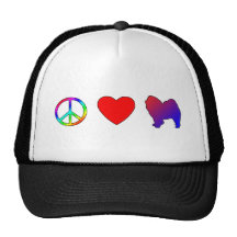 Peace Love Chow Chows Trucker Hat