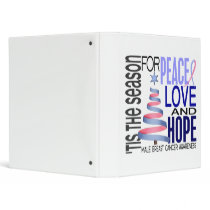 Peace Love Christmas Holiday Male Breast Cancer binders