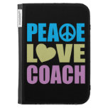 Peace Love Coach Kindle Folio Cases