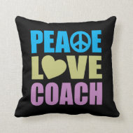 Peace Love Coach Pillow
