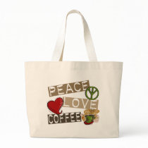 PEACE LOVE COFFEE 2 TOTE BAG
