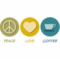 Peace Love Coffee photo sculptures by 1000suns Peace Love Coffee photo sculptures