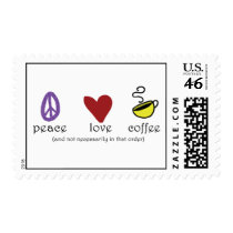 Peace Love Coffee postage