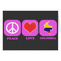 Peace Love Colombia cards