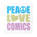 Peace Love Comics Notepad Peace Love Comics Notepad