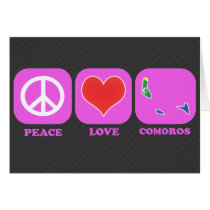 Peace Love Comoros cards by coolcountry Peace Love Comoros cards