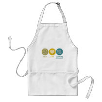 Peace Love Computer Controlled aprons