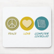 Peace Love Computer Controlled mousepads