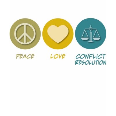 Peace Love Conflict Resolution Shirts by 1000suns