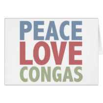 Peace Love Congas Cards