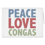 Peace Love Congas cards
