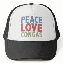 Peace Love Congas Hat