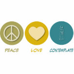 Peace Love Contemplate Cut Out