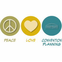 Peace Love Convention Planning photo sculptures