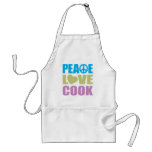 Peace Love Cook Apron