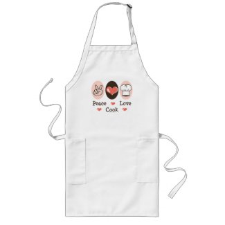 Peace Love Cook Apron apron