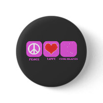 Peace Love Cook Islands buttons by coolcountry Peace Love Cook Islands buttons