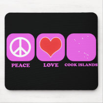 Peace Love Cook Islands mousepads by coolcountry Peace Love Cook Islands mousepads