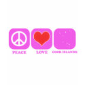 Peace Love Cook Islands t-shirts by coolcountry Peace Love Cook Islands t-shirts