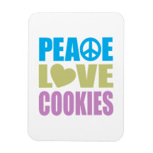 Peace Love Cookies Magnets