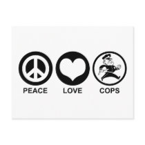 Peace Love Cops postcards
