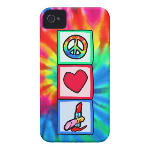 Peace, Love, Cosmetics Case-Mate iPhone 4 Cases