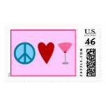 Peace, Love, Cosmopolitan postage