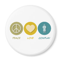Peace Love Cosplay magnets by 1000suns Peace Love Cosplay magnets