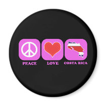 Peace Love Costa Rica magnets
