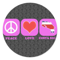 Peace Love Costa Rica stickers by coolcountry Peace Love Costa Rica stickers