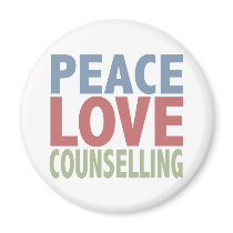 Peace Love Counselling magnets