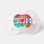 Peace, Love, Country Music Baby Pacifiers