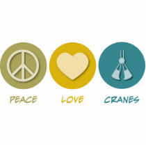 Peace Love Cranes Photo Cut Outs