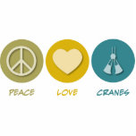 Peace Love Cranes Photo Cut Outs