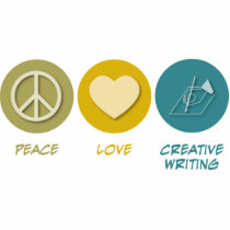 Peace Love Creative Writing Photo Sculpture