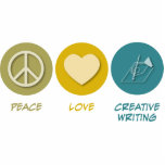 Peace Love Creative Writing Photo Sculpture