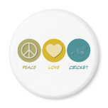 Peace Love Cricket Fridge Magnets