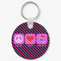 Peace Love Croatia keychains