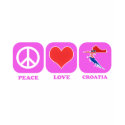 Peace Love Croatia t-shirts
