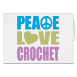 Peace Love Crochet Greeting Cards